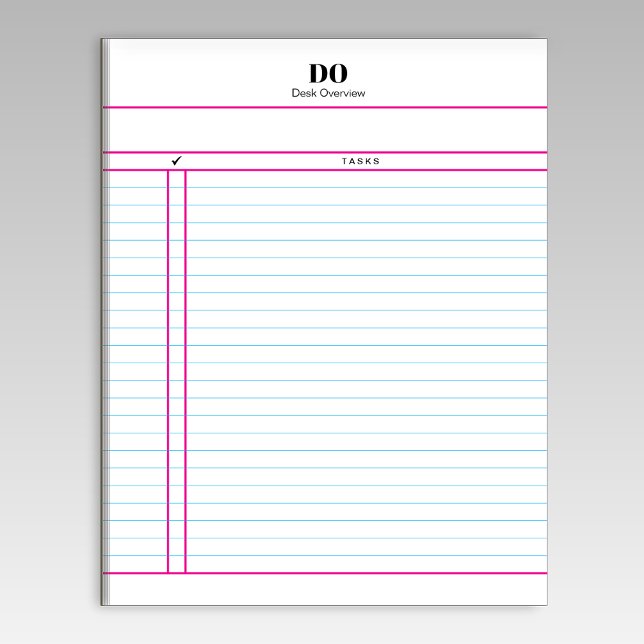 Bloc-note Teacher Monogram Daily To Do List Notepad (Créateur téléchargé)