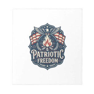 Bloc-note Tee-shirt graphique vectoriel nuit de feu patrioti