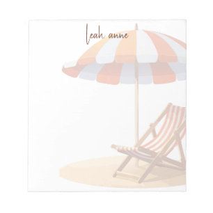 Bloc-note Tendance moderne aquarelle plage été côtier 