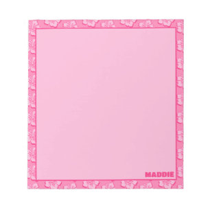 Bloc-note Tendance Prépa Rose Floral Tropical 