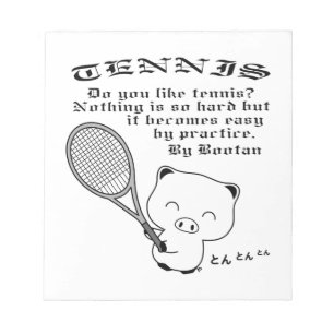 Bloc-note Tennis