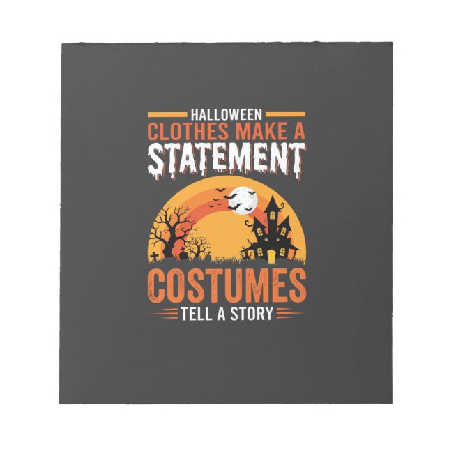 Bloc-note Tenues de Halloween Déclaration Conception de Mais (Devant)