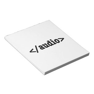 Bloc-note Terminer le code HTML5 audio