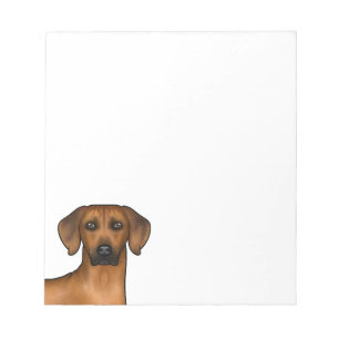 Bloc-note Tête de chien lion africain brun Rhodesian Ridgeba
