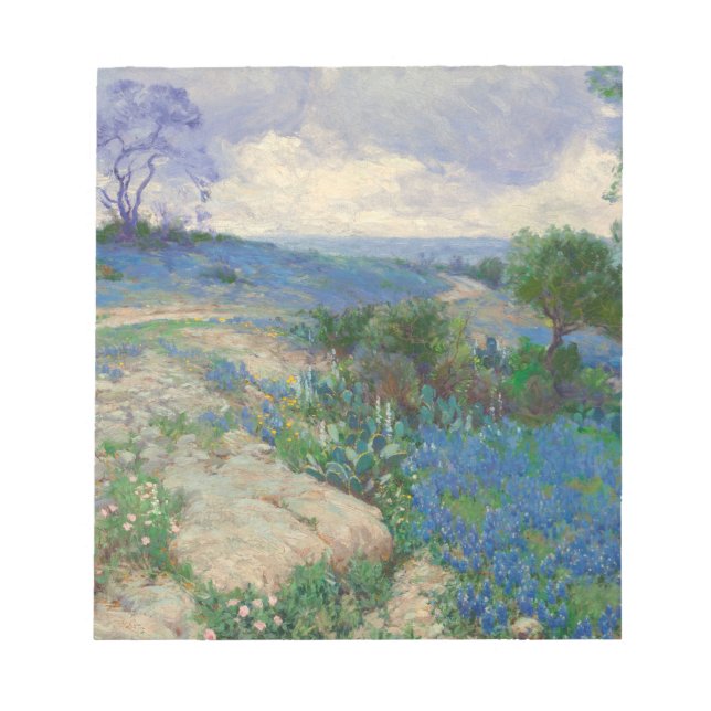 Bloc-note Texas Landscape With Bluebonnets (Devant)