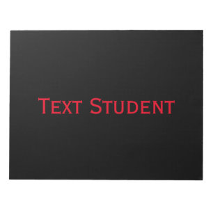 Bloc-note Texte Étudiant Imprimé Pages de travailleurs de bu
