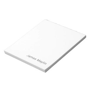 Bloc-note Texte simple et minimaliste modifiable, nom ou aut
