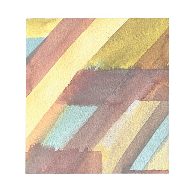 Bloc-note Texture d'aquarelle aux tons de terre (Devant)