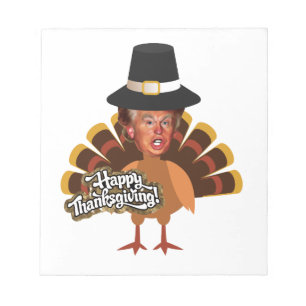Bloc-note thanksgiving donald trump turkey