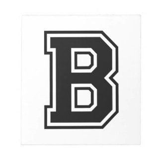 Bloc-note The Letter B