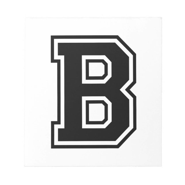 Bloc-note The Letter B (Devant)