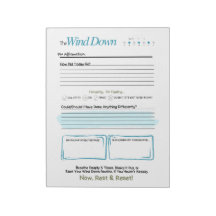 The WIND DOWN – 5-Minute Evening Journal Notepad