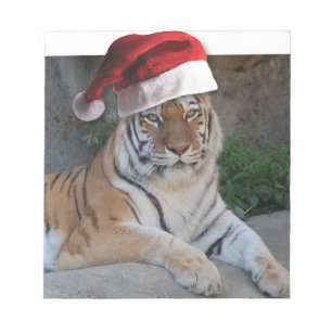 Bloc-note Tigre du Bengale de Noël