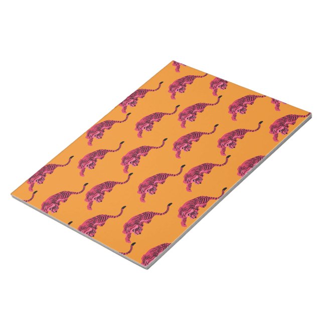 Bloc-note Tigre - Rose Vibrant (Incliné)
