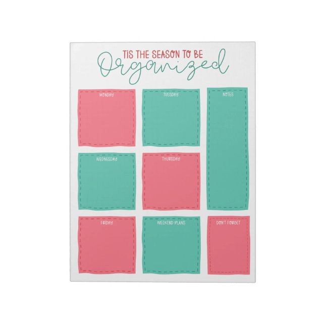 Bloc-note Tis the Season to be Organized Christmas Planner (Tourné)
