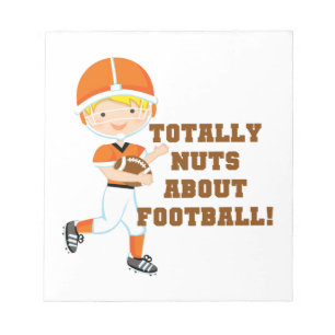 Bloc-note Totalement Nuts au sujet du football