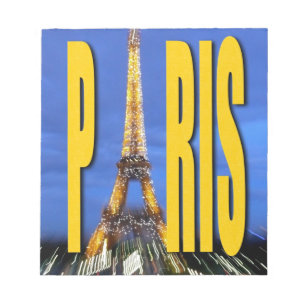 Bloc-note Tour Eiffel Paris France