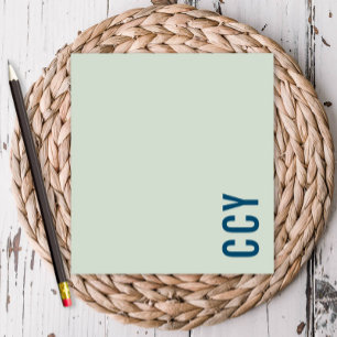 Bloc-note Tous les Casquettes Sideways Monogramme Vert Perso