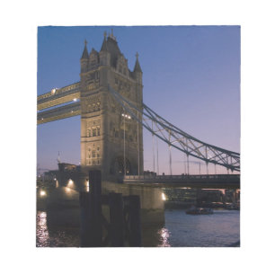 Bloc-note Tower Bridge Londres Angleterre Water Night City