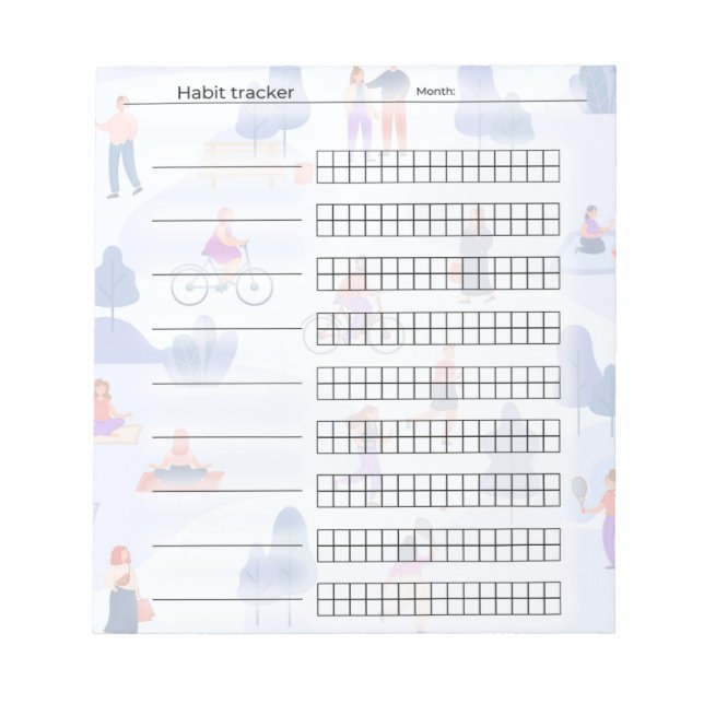 Bloc-note Tracker Habit (Devant)