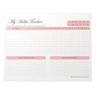 Bloc-note Tracker Habit