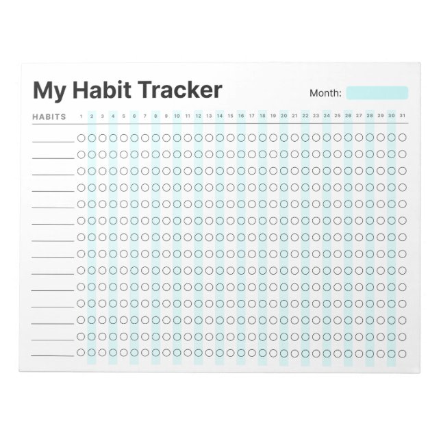 Bloc-note Tracker Habit (Devant)