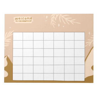 Bloc-note Trackers de routine hebdomadaires