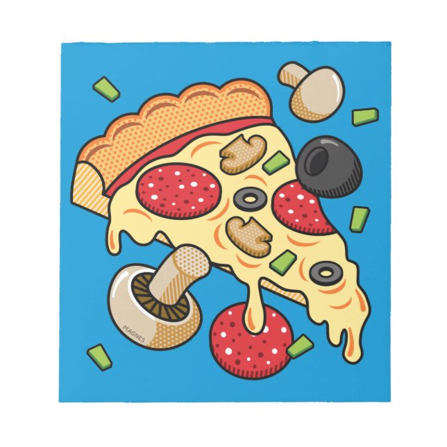 Bloc-note Tranches de pizza avec garnitures (Devant)