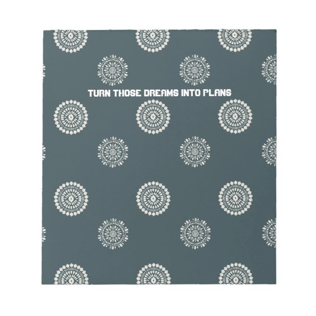 Bloc-note Transformez Ces Rêves En Plans (Devant)