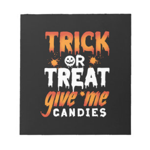 Bloc-note Trick d'Halloween