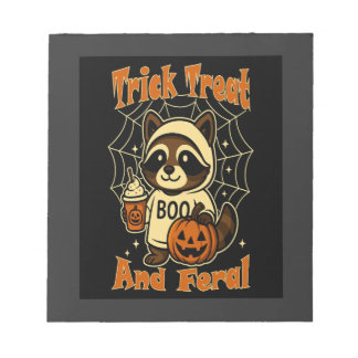 Bloc-note Trick Treat and Feral Cute Halloween