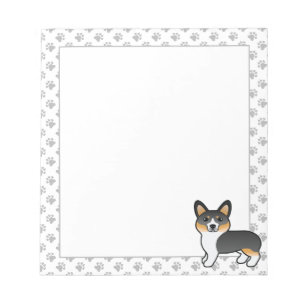 Bloc-note Tricolore Pembroke Welsh Corgi Chien de dessin