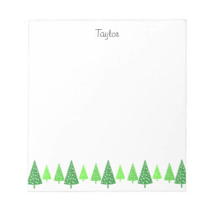 Bloc-note Trois Poitrines D'Aquarelle Vert