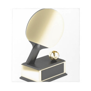 Bloc-note Trophée de ping-pong