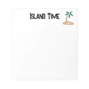 Bloc-note Tropical Palm Tree Island Getaway Cartoon Design