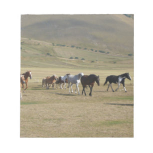 Bloc-note Troupeau de chevaux