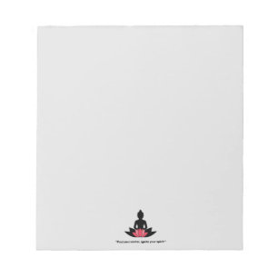 Bloc-note "Trouvez votre centre, allumez votre esprit." YOGA