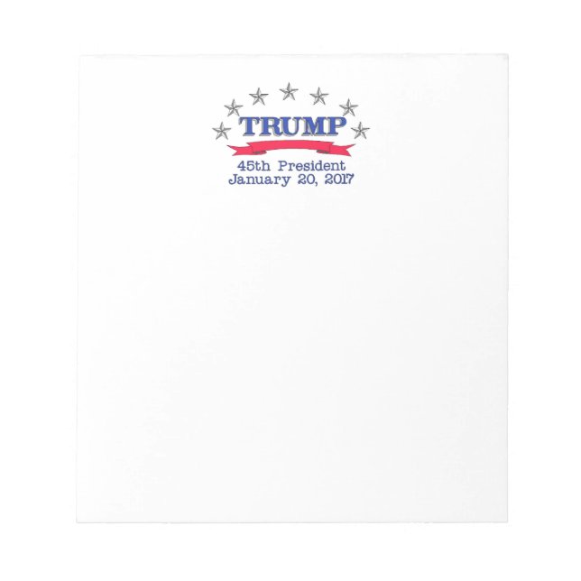 Bloc-note Trump 45e président (Devant)
