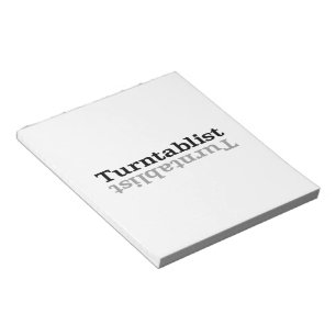 Bloc-note Turntablist ʇsılqɐʇuɹn⊥