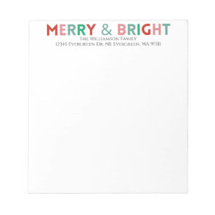 Bloc-note Typographie minimaliste Moderne Joyeuse et Lumineu
