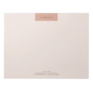 Bloc-note Typographie simple minimaliste moderne 11x8.5 de