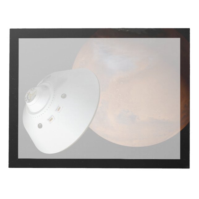 Bloc-note Un Appareil Spatial Encaissé D'Aérocoque En Approc (Devant)