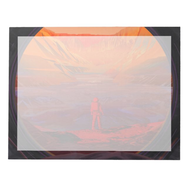 Bloc-note Un Astronaute Sur Mars (Devant)
