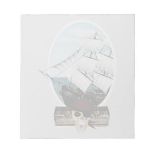 Bloc-note Un bateau pirate