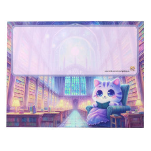 Bloc-note Un Chat dans la Bibliothèque