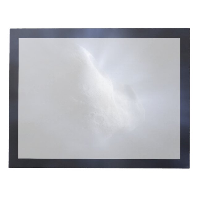 Bloc-note Un Gros Plan Illustratif Du Temple De La Comète. (Devant)