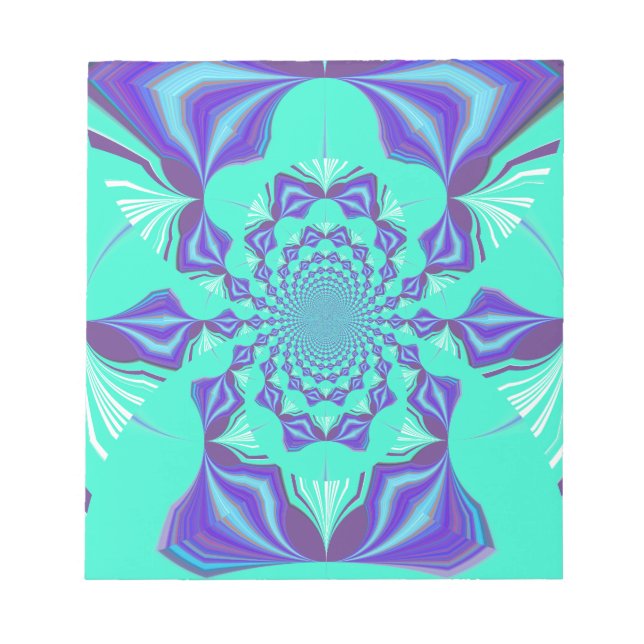 Bloc-note Un mélange de kaléidoscope et d'art mandala ! (Devant)