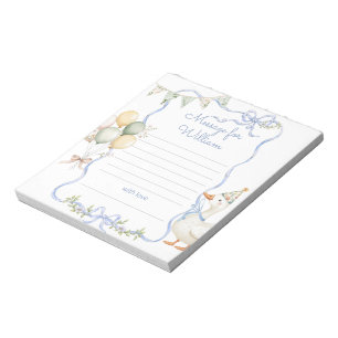Bloc-note Un message de capsule de temps Silly Goose