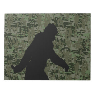 Bloc-note Un squatchin pour le camouflage numérique d'Olive