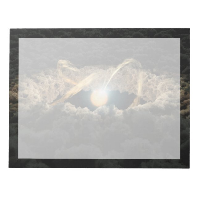 Bloc-note Une Étoile Entourée D'Un Disque Protoplanétaire (Devant)